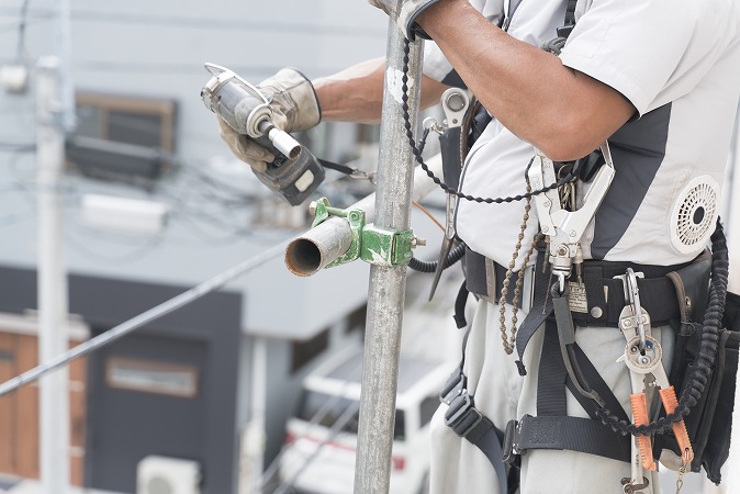 足場工事における現場対応力